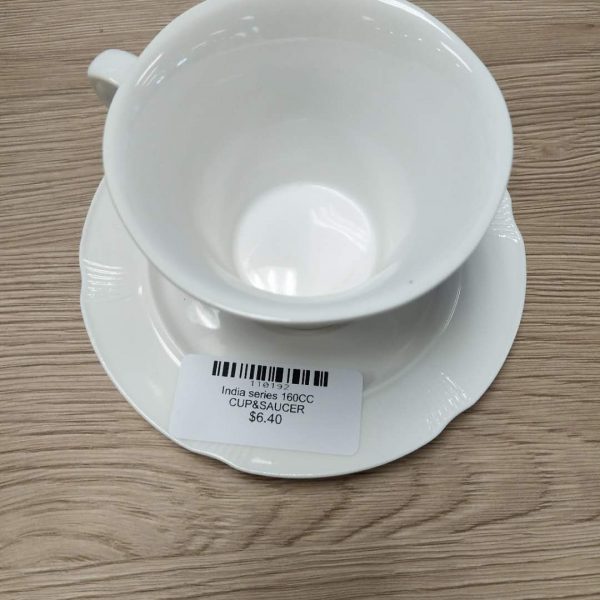 Tea or coffee cup with plate